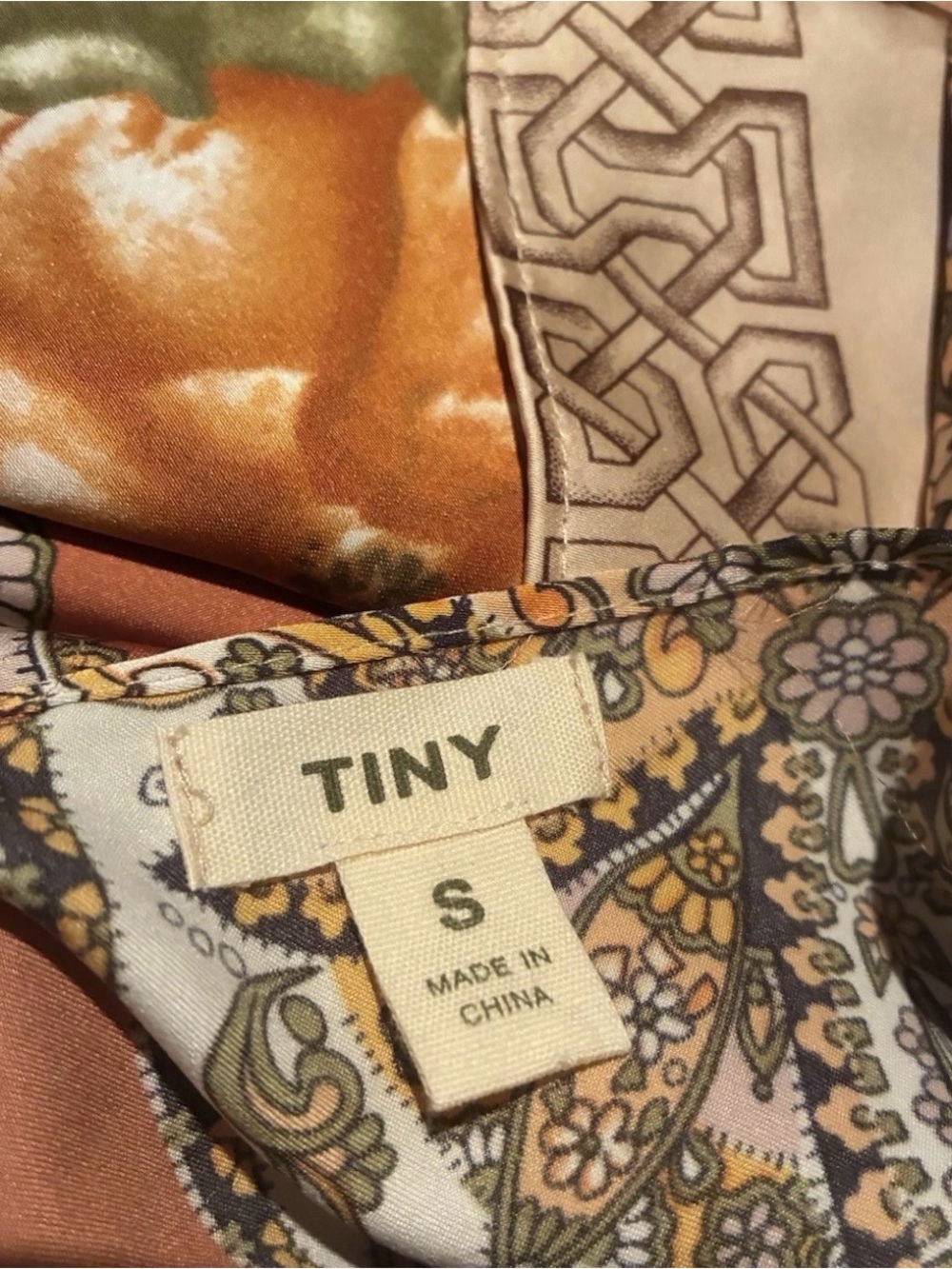 EUC Anthropologie Tiny Sebou Scarf-Printed Asymmetrical Hem Boho Dress - Picture 5 of 7